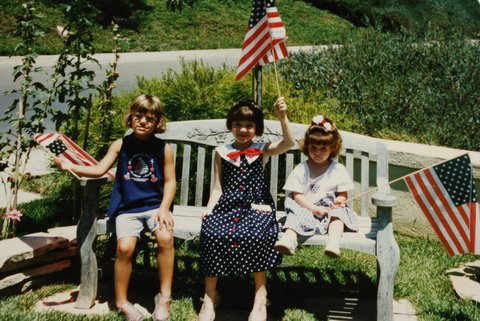 1997. I'm in the middle, with my cousin on the left and my sister on the right.